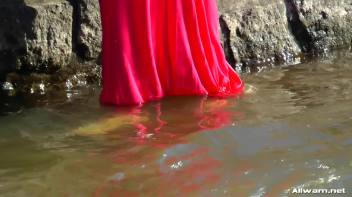 Stunning Gina Proudly Reigns As Town's Wetlook Queen Screencap 5 on www.sinx.com