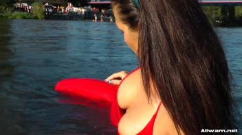 Stunning Gina Proudly Reigns As Town's Wetlook Queen Screencap 58 on www.sinx.com