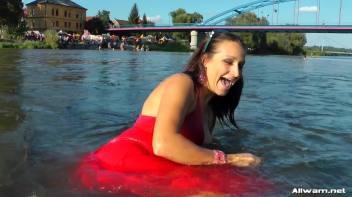 Stunning Gina Proudly Reigns As Town's Wetlook Queen Screencap 60 on www.sinx.com