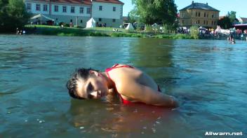 Stunning Gina Proudly Reigns As Town's Wetlook Queen Screencap 68 on www.sinx.com