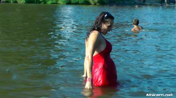 Stunning Gina Proudly Reigns As Town's Wetlook Queen Screencap 82 on www.sinx.com