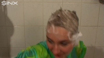 Fully Dressed Ladies Wash Their Hair Together Screencap 50 on www.sinx.com