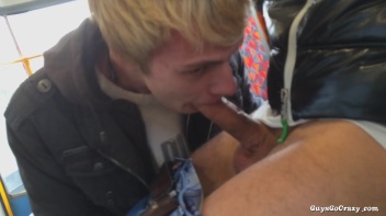Cock Love On The Tram.  Public BJ! Screencap 13 on www.sinx.com