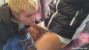 Cock Love On The Tram.  Public BJ! Screencap 15 on www.sinx.com