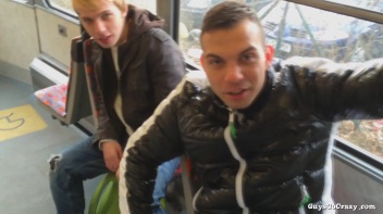 Cock Love On The Tram.  Public BJ! Screencap 18 on www.sinx.com