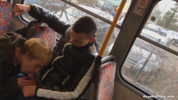 Cock Love On The Tram.  Public BJ! Screencap 21 on www.sinx.com
