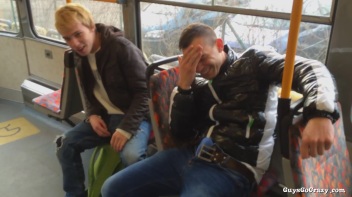 Cock Love On The Tram.  Public BJ! Screencap 24 on www.sinx.com