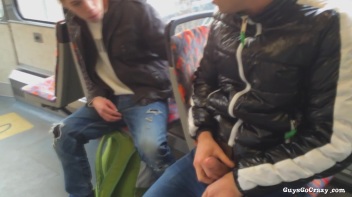 Cock Love On The Tram.  Public BJ! Screencap 25 on www.sinx.com