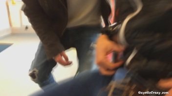 Cock Love On The Tram.  Public BJ! Screencap 29 on www.sinx.com