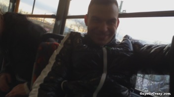 Cock Love On The Tram.  Public BJ! Screencap 30 on www.sinx.com