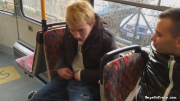 Cock Love On The Tram.  Public BJ! Screencap 31 on www.sinx.com