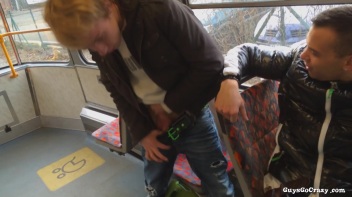 Cock Love On The Tram.  Public BJ! Screencap 32 on www.sinx.com