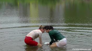 Messy Catfight Ends Up In The Pond Screencap 85 on www.sinx.com