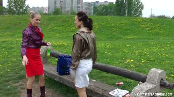 Messy Catfight Ends Up In The Pond Screencap 21 on www.sinx.com