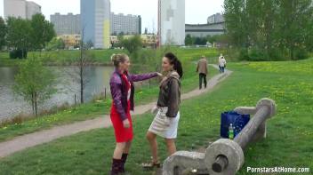 Messy Catfight Ends Up In The Pond Screencap 26 on www.sinx.com