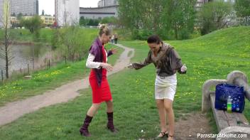 Messy Catfight Ends Up In The Pond Screencap 28 on www.sinx.com