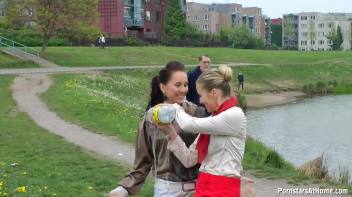 Messy Catfight Ends Up In The Pond Screencap 38 on www.sinx.com
