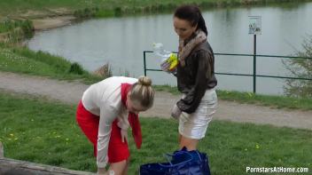 Messy Catfight Ends Up In The Pond Screencap 41 on www.sinx.com