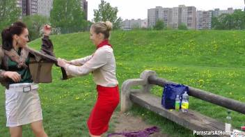 Messy Catfight Ends Up In The Pond Screencap 59 on www.sinx.com