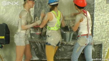Naughty construction girls get messy with plaster Screencap 30 on www.sinx.com