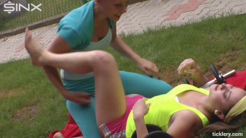 Tickle Toning, The New Fitness Craze - Cam 2 Screencap 28 on www.sinx.com
