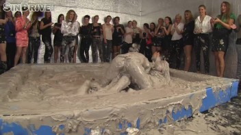 Muddy Wrestling: Jenna Lovely vs Lilith Virago & Gabriella vs. Sheila Screencap 93 on www.sinx.com