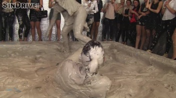Muddy Wrestling: Jenna Lovely vs Lilith Virago & Gabriella vs. Sheila Screencap 103 on www.sinx.com