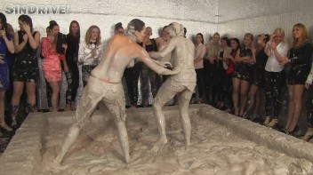 Muddy Wrestling: Jenna Lovely vs Lilith Virago & Gabriella vs. Sheila Screencap 128 on www.sinx.com