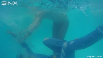 Besties Nearly Get Caught Playing In Backyard Pool! Screencap 10 on www.sinx.com