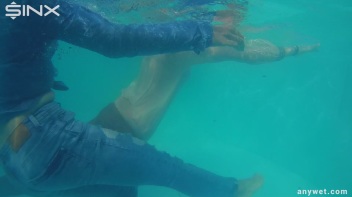 Besties Nearly Get Caught Playing In Backyard Pool! Screencap 11 on www.sinx.com