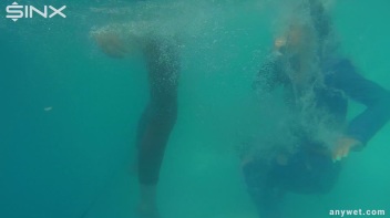 Besties Nearly Get Caught Playing In Backyard Pool! Screencap 14 on www.sinx.com