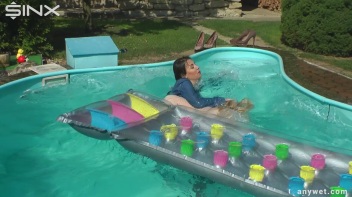 Besties Nearly Get Caught Playing In Backyard Pool! Screencap 22 on www.sinx.com