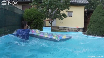 Besties Nearly Get Caught Playing In Backyard Pool! Screencap 36 on www.sinx.com