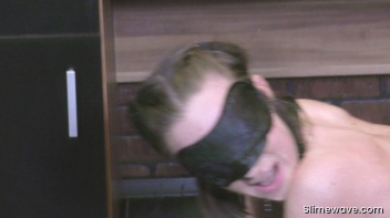 Blindfolded Beauty Gets Slimed With Fake Jizz Screencap 56 on www.sinx.com