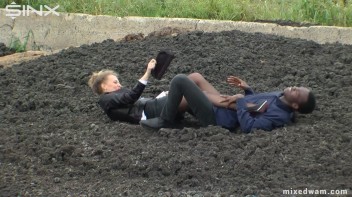 Muddy Mixed Wrestling For Arguing Couple - Cam 2 Screencap 9 on www.sinx.com