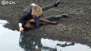 Muddy Mixed Wrestling For Arguing Couple - Cam 2 Screencap 18 on www.sinx.com