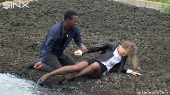 Muddy Mixed Wrestling For Arguing Couple - Cam 2 Screencap 21 on www.sinx.com