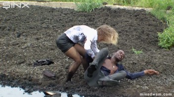 Muddy Mixed Wrestling For Arguing Couple - Cam 2 Screencap 28 on www.sinx.com