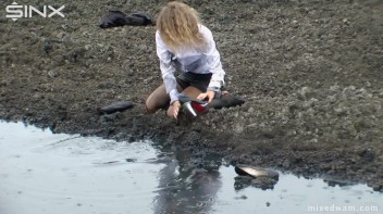 Muddy Mixed Wrestling For Arguing Couple - Cam 2 Screencap 36 on www.sinx.com