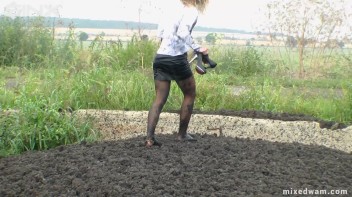Muddy Mixed Wrestling For Arguing Couple - Cam 2 Screencap 39 on www.sinx.com