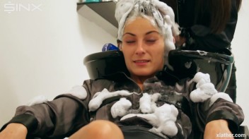 Messy Fun In The Hair Salon - Cam 2 Screencap 25 on www.sinx.com