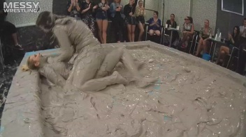Messy Wrestling: Freak Up Your Fancy With A Full Body Blast Of Mud! Screencap 23 on www.sinx.com