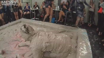Messy Wrestling: Freak Up Your Fancy With A Full Body Blast Of Mud! Screencap 42 on www.sinx.com