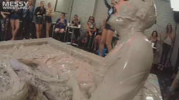Messy Wrestling: Freak Up Your Fancy With A Full Body Blast Of Mud! Screencap 55 on www.sinx.com