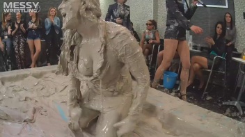 Messy Wrestling: Freak Up Your Fancy With A Full Body Blast Of Mud! Screencap 66 on www.sinx.com
