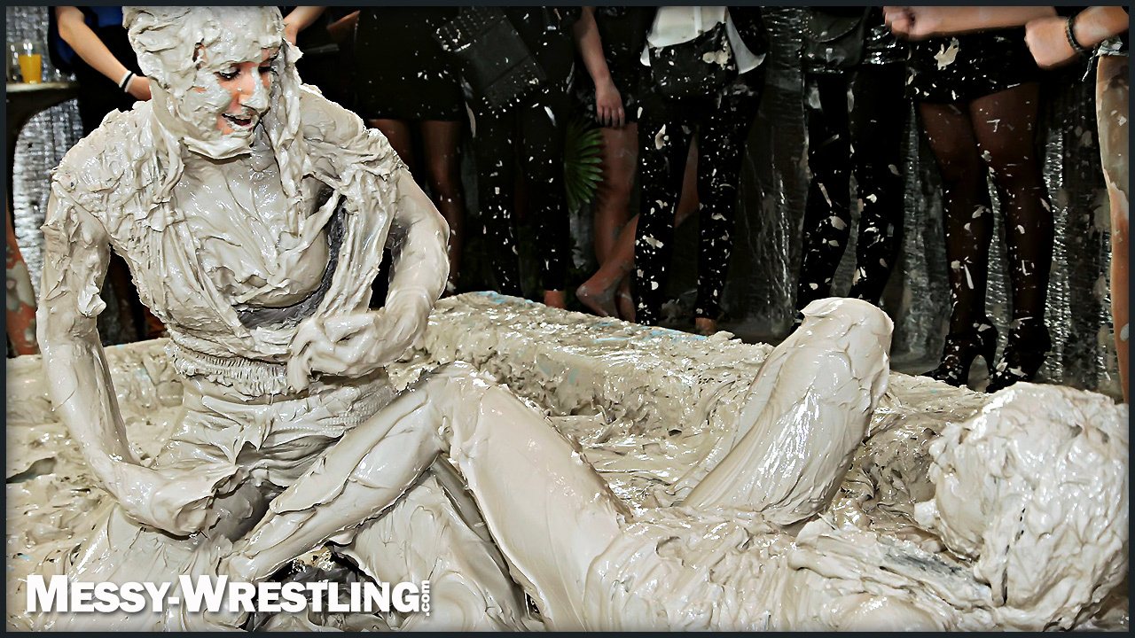 Muddy Wrestling: Miss Skinny Is Back In Messy Action! Hair Pullers Go Hard! on www.sinx.com