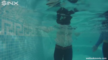 Sexy European Girls Swim In Clothes Screencap 63 on www.sinx.com