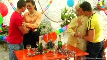 Party People Bring The Fully Clothed Piss! Screencap 1 on www.sinx.com