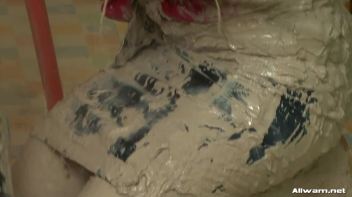 Doused in Wet Cement Screencap 55 on www.sinx.com