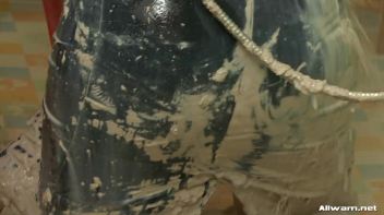 Doused in Wet Cement Screencap 58 on www.sinx.com